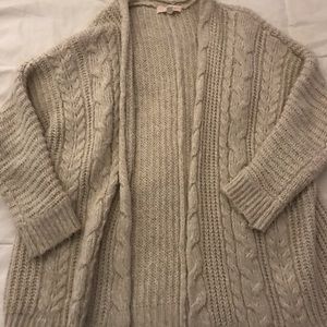 Two long sleeve cardigan sweaters